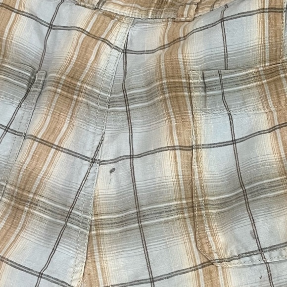 Mens Tommy Bahama Relax Size 36W 100% Linen Sunburst Plaid Shorts Summer Beach - Picture 9 of 10